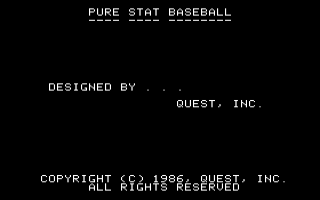 Pure Stat Baseball